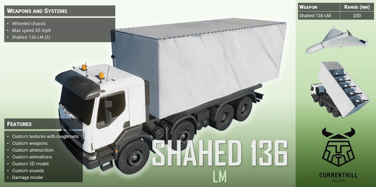 CH Military Asset Pack Iran — HESA Shahed 136 drone